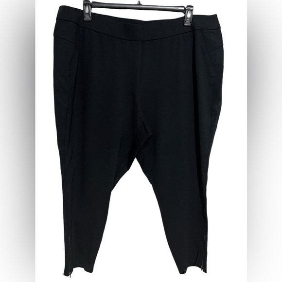 Lane Bryant Pull On Zipper Ankle Pants - Picture 1 of 4